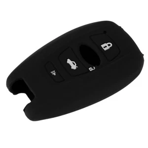 Black Silicone Key Fob Cover Case Fits For Subaru Impreza Legacy Outback WRX STI - Picture 1 of 4