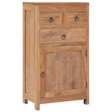 AX Credenza Legno Massello Teak coloniale Credenze 3cassetti 50x30x90cm + 287237