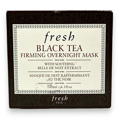 Mascarilla reafirmante para pasar la noche de té negro fresco con extracto calmante de Belle De Nuit 3,3 oz. Foto 1 de 2