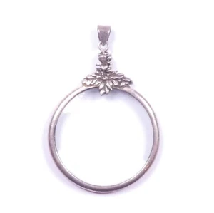 Colgante Lupa Vintage Plata de Ley 925 Pesada 17,8g 6cm x 4cm - Imagen 1 de 8