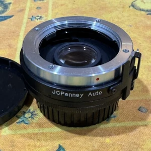 De colección JC Penney Auto 2X Tele-Convertidor Bayoneta Montaje Minolta Usado en Excelente Condición Japón - Imagen 1 de 10
