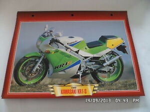 1992 KAWASAKI KR1-S MOTORCYCLE CARD CARDS