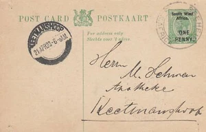 Postal nacional del suroeste de África - abril de 1923 - Imagen 1 de 2