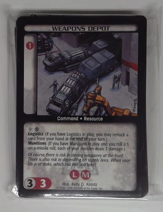 Battletech CCG/TCG Arsenal Complete 34 Card Uncommon Set 1996-1998 WOTC - Image 1 of 1
