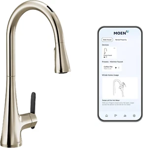 💲 Moen S7235EV2NL Sinema SMART Touchless Kitchen Faucet - Polished Nickel $1077 - Picture 1 of 24