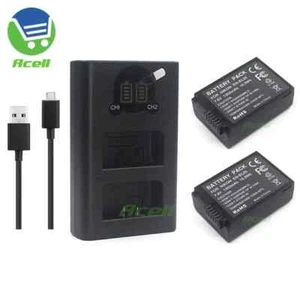 Dual Charger or EN-EL25 Replace Battery for Nikon Zfc Z30 Z50 Mirrorless Camera - Picture 1 of 9