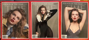 TAYLOR SWIFT TIME MAGAZINE 2023 PERSON OF THE YEAR 3 COVER SET COMPLETE - DAMAGE - Bild 1 von 4