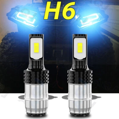 2 Ultra Brite LED Headlight Bulbs for 2000-2001 Suzuki Quadmaster 500 ATV Hi-Low Foto 1 de 4