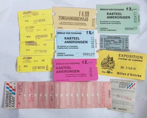 Railroad Train Trolley Museum Ephemera Paper Ticket Stub Vintage Lot - Picture 1 of 13