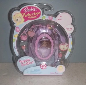 2008 Mattel Barbie Peek-A-Boo Petites EASTER DRESS DOLL & ACCESSORIES #92 *NRFP - Picture 1 of 5