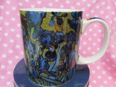 John Beswick Vincent Van Gogh IRISES Tea Coffee Mug In Tin Unused China Beaker - Image 1 of 4