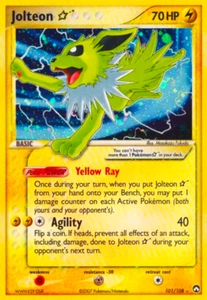POKEMON 20,000 PTS HOLO JOLTEON GOLD STAR #23 CARD 2005 Photo Magnet @ 3"x5" - Picture 1 of 3