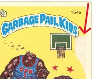 1986 Topps Garbage Pail Kids Series 4 OS4 BASKET CASEY 154a WHITE SPLOTCH ERROR - Picture 1 of 3