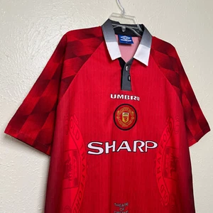 Camiseta de Colección Umbro Manchester United Para Hombre XL Roja Fútbol Premier League 96-97 - Imagen 1 de 16