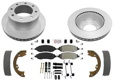 Дисковые тормозные диски и тормозные колодки подходят для Ford F250 Super Duty 2005 2006 2007 4x4 SRW - Изображение 1 из 4