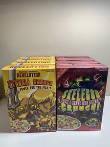 He-Man Revelation Eternia Crunch Cereal & Skelegod FYE Excl 8 Box Lot MOTU - Picture 1 of 10