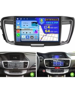 For Honda Accord 2013-2016 Android 13.0 4+64GB Car Stereo CarPlay Radio WiFi GPS - Picture 1 of 14