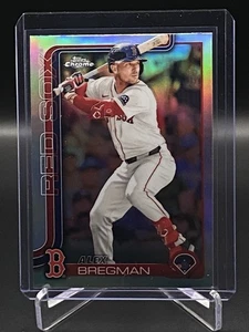 2025 Topps Chrome Baseball Alex Bregman #247 Refractor Boston Red Sox - Bild 1 von 2