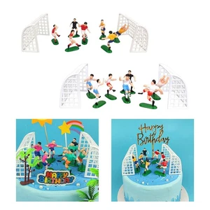 Fußball Kuchen Topper Dekorationen Mini Tor Tor Zum Selbermachen Beschläge Puppe Spielzeug zum Backen - Bild 1 von 15