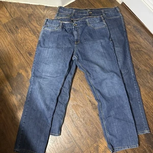 5.11 Tactical Denim Blue Jeans — Men’s Size 44x 32 - Straight Flat Lot Of 2 - Picture 1 of 3