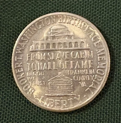 1946-S Booker T Washington Silver Half Dollar Coin You See Is Coin You Get (037) - Image 1 of 2