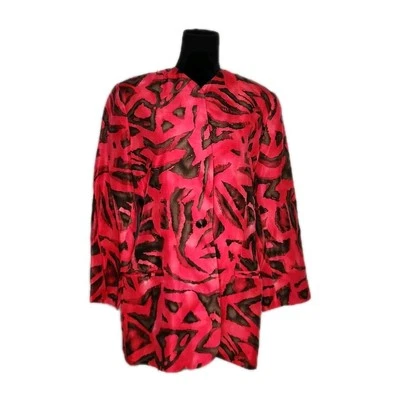 Chaqueta Blazer Mujer Vintage Worth 100% Seda Rosa y Marrón Talla 14 Usada en Excelente Condición Foto 1 de 4