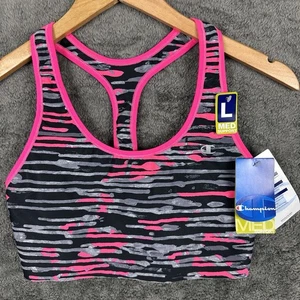 Sujetador deportivo Champion B9504 Absolute compresión grande rosa gris negro nuevo con etiquetas $24 - Imagen 1 de 9