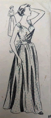 Vintage1950s  Blackmore 8554 Nightdress Sewing Pattern B34" UNCUT - Image 1 of 3