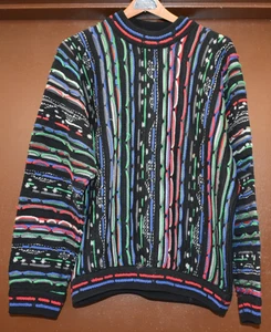 Vintage COOGI Australia Multicolor 3D Sweater Size Medium - Bild 1 von 6