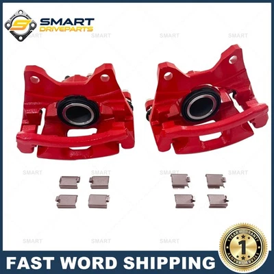 For 08-17 Dodge Nitro Jeep Liberty Wrangler Upgrade Red Rear Disc Brake Calipers Foto 1 de 4