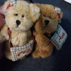 Boyds Bär doppeltes Ornament Forever Friends Plüsch 3,5 Zoll groß  - Bild 1 von 5