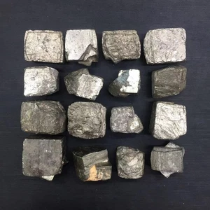 Natural Chalcopyrite Quartz Crystal Raw Cubes Specimens Healing Decorate 16pcs - Picture 1 of 9