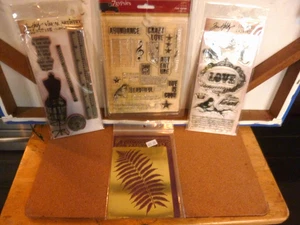 TIM HOLTZ--7 GYPSIES  RUBBER STAMP SETS--DREAMWEAVER METAL STENCIL  LOT /4   NEW - Picture 1 of 6