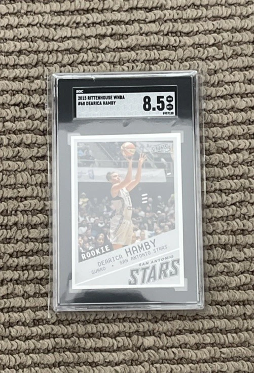 2015 Rittenhouse WNBA #68 Dearica Hamby LA Sparks SGC 8 Rookie - Image 1 of 1