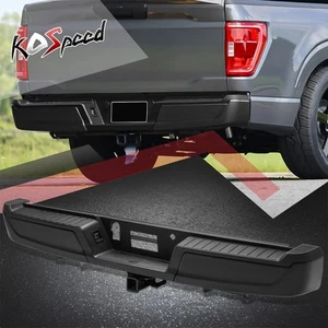 Black Rear Bumper Assembly w/o Sensor Holes&Tow Package for Ford F150 2021-2023 - Picture 1 of 8