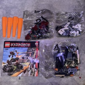 LEGO Exo-Force 7705 Gate Assault Ha-Ya-To Iron Drones Tank Mech Missile