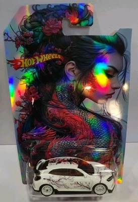 Cherry Blossom PERSONALIZADO Hot Wheels Honda Civic Tipo R con protector de tarjeta 1 de 1! Foto 1 de 4