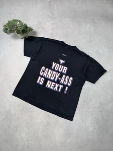 The Rock WWF/WWE Get Ready Your Candy Ass Is Next T-Shirt Size XL Black - Picture 1 of 24