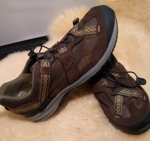 ZAPATO DE SENDERO LANDS END PARA HOMBRE CALZADO DE SENDERO DE MALLA DE CUERO TALLA 10 D MARRÓN - ¡BONITO! - Imagen 1 de 11