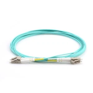 1M LC UPC to LC UPC Duplex PVC 10G OM3 Multimode Fiber Optic Patch cable -90765 - Picture 1 of 4