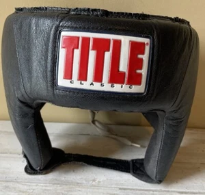 Copricapo TITOLO Classic USA Boxe Competizione - Open Face Taglia Medium - Foto 1 di 7