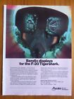 6 1986 Pub Bendix Digital Display Control Northrop F 20 Tigershark Helmet Ad