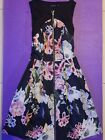 Cue Fully Lined Sleeveless Floral Dress Size 6- Great Condition