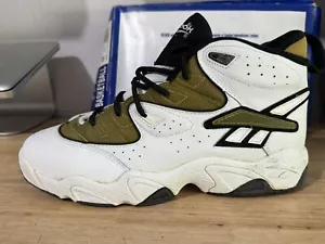 Vintage 1990’s Reebok Avant Guard Mid White & Gold 4-27534 Original Size 12 - Bild 1 von 17