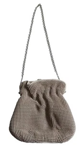 COAST * BEIGE LUXURY MESH LADIES PARTY OCCASION BAG WITH CHAIN HANDLE - Picture 1 of 6
