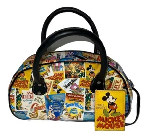 Disney Purse & ID Holder Retro Mickey Mouse Movie Handbag Thread Loose On Handle - Picture 1 of 10