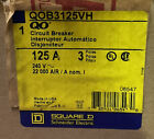 Square D QOB3125VH 125 Amp 240V 3 Pole Bolt on Circuit Breaker. New.