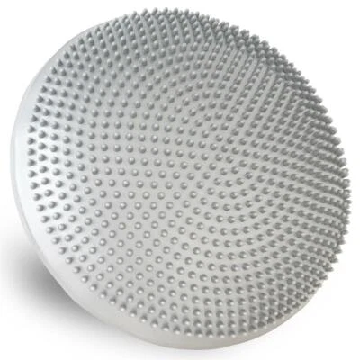 MAXXIVA Ballsitzkissen grau Ø 33 cm mit Pumpe Luft-Kissen mit Noppen Fitness