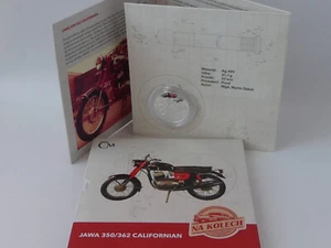 TSCHECHIEN 2024 SILBER MÜNZE COIN PP PROOF - LEGENDEN AUF RÄDERN - JAWA 350/362 - Picture 1 of 6