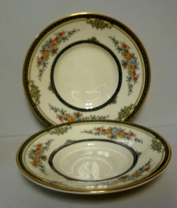 Minton STANWOOD (GOLD TRIM) Demitasse Saucers SET OF TWO More Items Here - Picture 1 of 3